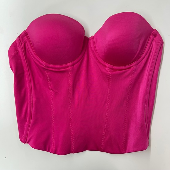 Victoria's Secret Low Back Bustier Corset Women's Size 36A Pink Coquette Y2K - Picture 8 of 8